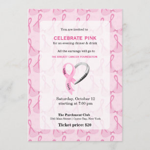 Invitation Célébrer l'événement Rose