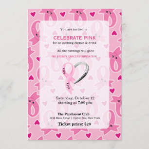 Invitation Célébrer l'événement Rose