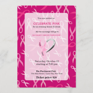 Invitation Célébrer l'événement Rose