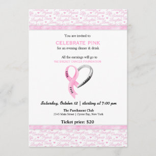 Invitation Célébrer l'événement Rose