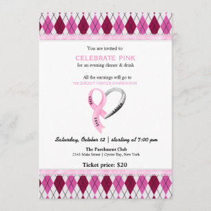 Invitation Célébrer l'événement Rose