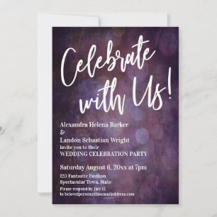 Invitation Célébrez avec nous ! Écriture manuscrite avec Boke
