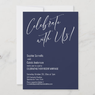 Invitation Célébrez avec nous ! Réception élégante et moderne