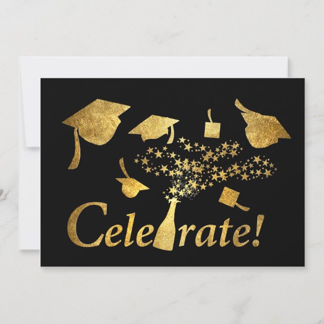 Invitation Célébrez la graduation ! (Devant)