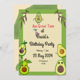 Invitation "Célébrons l'avocat ! Fête d'anniversaire"