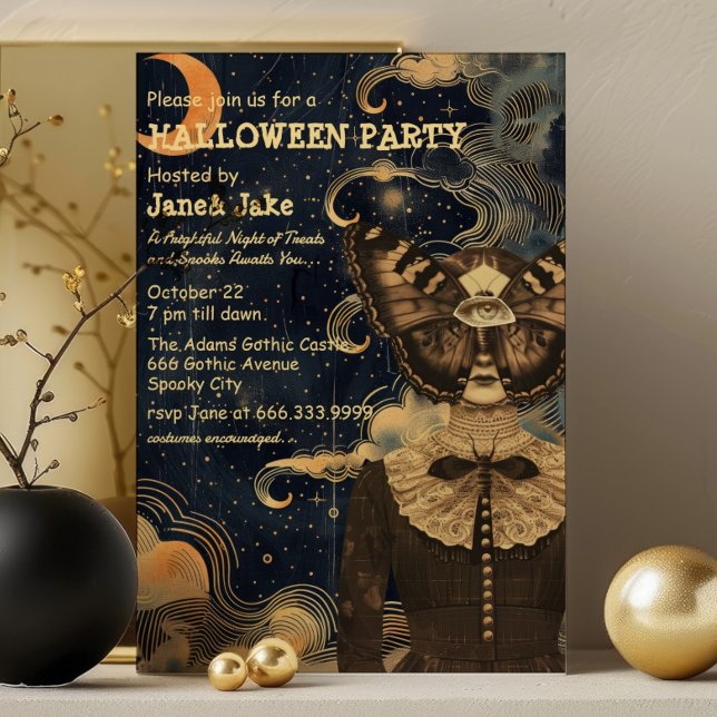 Invitation Céleste Collage de cuisine pour adultes Halloween  (Créateur téléchargé)