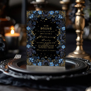 Invitation Céleste Gothique Or et Saphir Soirée