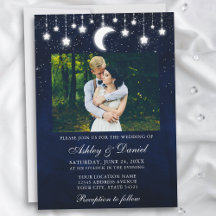Céleste Lune Étoiles Lumières Mariage photo