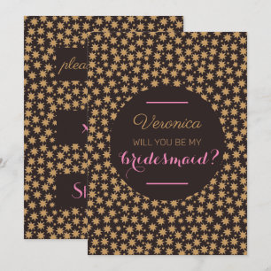 Invitation Céleste Serez-Vous Ma Femme D'Accueil Rose Moody