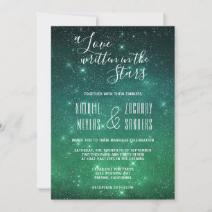Invitation Celestial Un amour écrit dans les étoiles Mariage