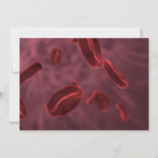 Invitation Cellules de sang rouge (Devant)