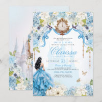 Cendrillon bleu clair et or Princess Sweet 16