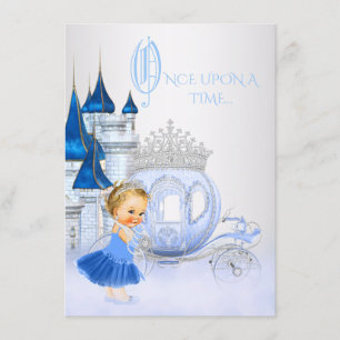 Invitation Cendrillon Il était une fois Princesse Anniversair