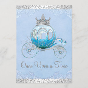 Invitation Cendrillon Il était une fois Princesse Anniversair