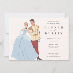 Invitation Cendrillon & Prince Charme Dîner De Répétition