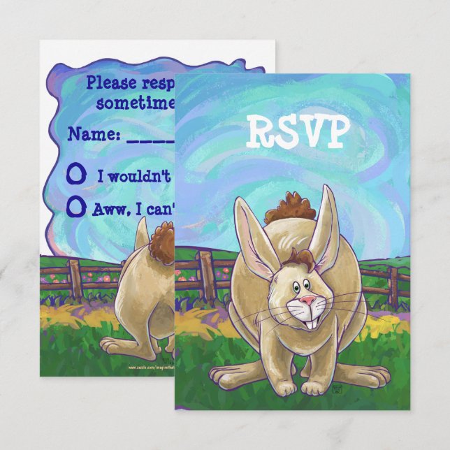 Invitation Centre de la fête du lapin (Devant / Derrière)