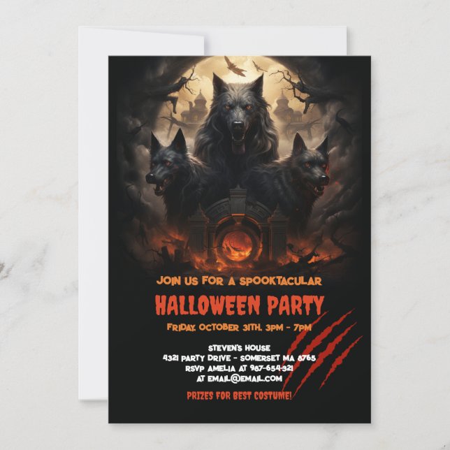 Invitation Cerberus : Halloween de l'enfer légendaire (Devant)