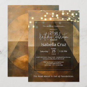 Invitation Cercle de Forme Design Minimaliste