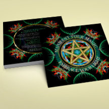 Cercle de Nouvelle Lune Céleste Pentacle Doré