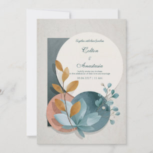 Invitation Cercle Géométrique Botanique de Terre Cuite Sarcel