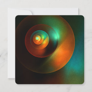 Invitation Cercles colorés Motif d'art abstrait moderne #18