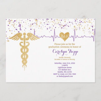 Invitation Cérémonie de graduation en soins infirmiers, BSN-