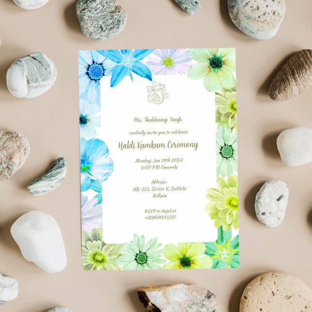 Invitation Cérémonie de Haldi Kumkum (Créateur téléchargé)