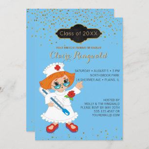 Invitation Cérémonie de remise des diplômes d'infirmières Éco