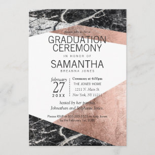 Invitation Cérémonie de remise des diplômes d'or et de marbre