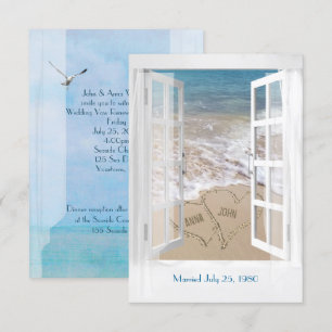 Invitation Cérémonie de renouvellement Ocean Vow