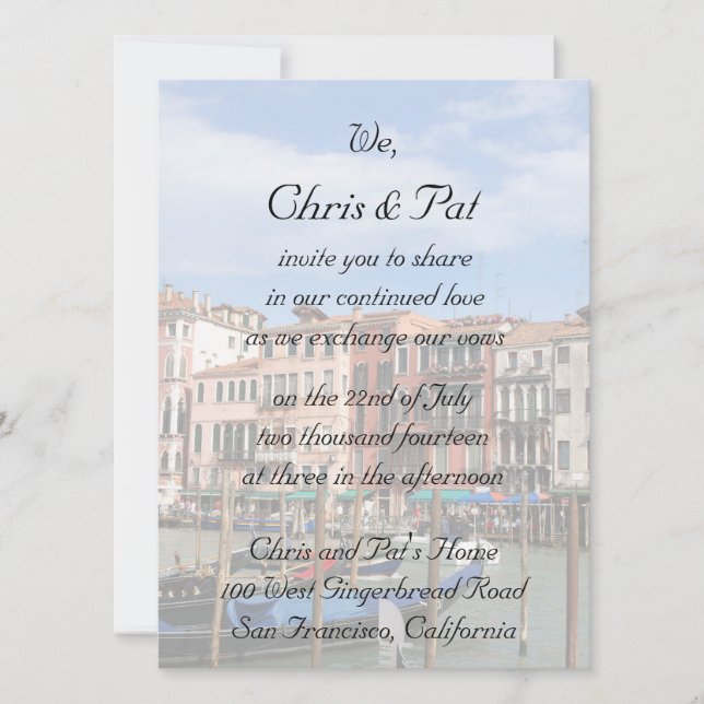 Invitation Cérémonie d'engagement (Devant)