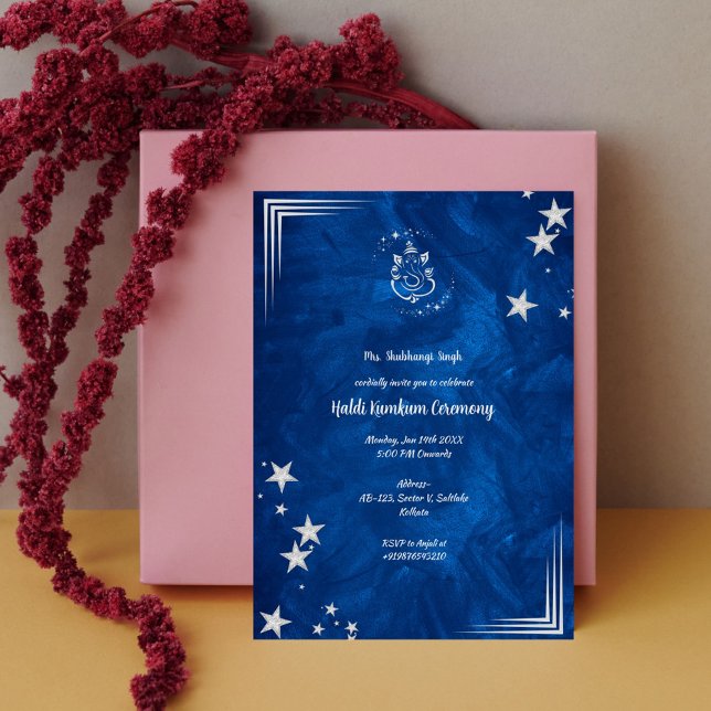 Invitation Cérémonie Haldi Kumkum (Créateur téléchargé)