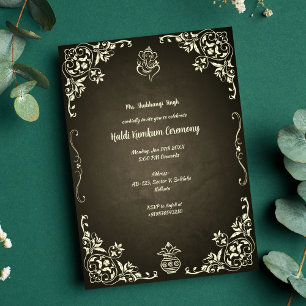 Invitation Cérémonie Haldi Kumkum