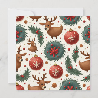 Invitation cerf mignon