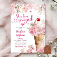 Cerise Fleur crème glacée Fête des mariées Scoopée