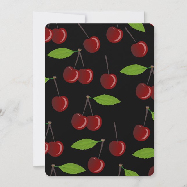 Invitation cerises noires (Devant)