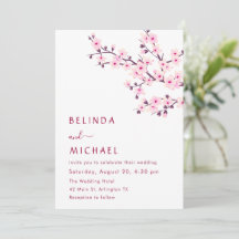 Cerisiers Rose Blanc Mariage Casual