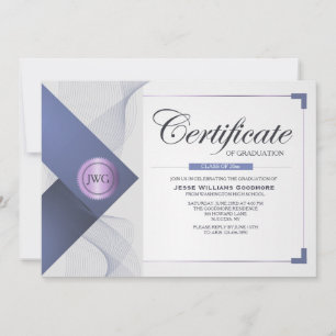 Invitation Certificat d'admission à l'obtention du diplôme