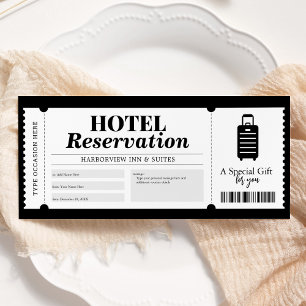 Invitation Certificat de bon de séjour en hôtel de vacances