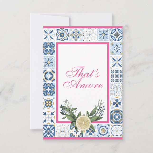 Invitation C'est Amore Card pour Susan - avec citron 3,5 x 5  (Devant)