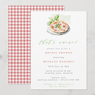 Invitation C'est Amore Pizza Fête des mariées