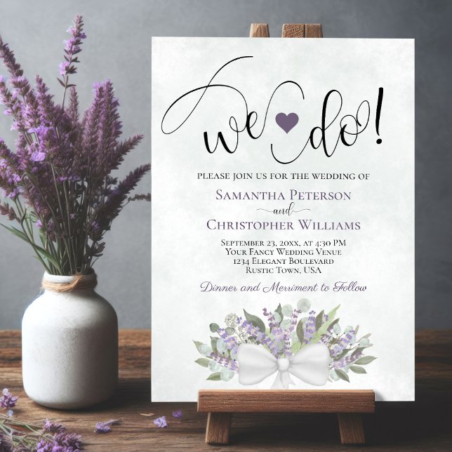 Invitation C'Est Ce Que Nous Faisons ! Eucalyptus rustique et (Créateur téléchargé)