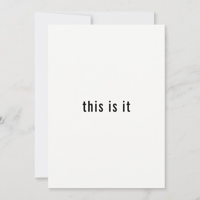 Invitation C'est en train de se passer un simple dîner de rép (Devant)