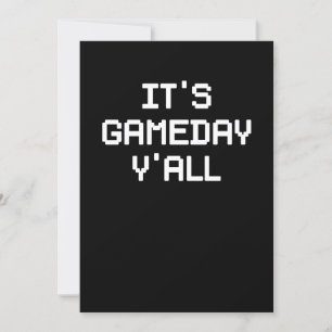 Invitation C'est Gameday Y'all Football & Gaming