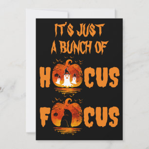 Invitation C'est juste une bande de Hocus Pocus Citrouille Ha