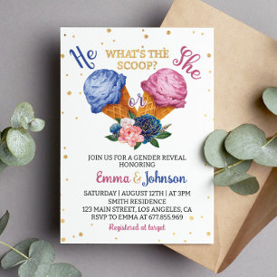 Invitation C'est la fête de la crème glacée Scoop