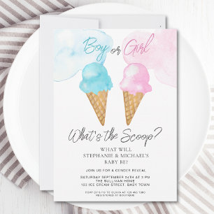 Invitation C'est la fête de la crème glacée Scoop