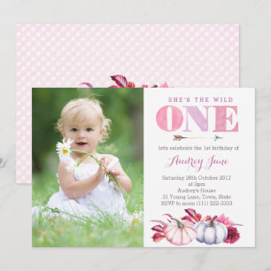 Invitation C'est la folle ONE 1er Anniversaire, Fall Party