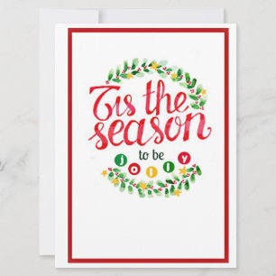 Invitation C'est la saison de Jolly Noël