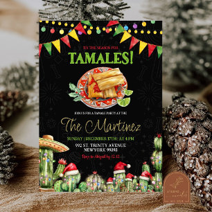 Invitation C'Est La Saison De La Fête De Noël Mexicaine De Ta